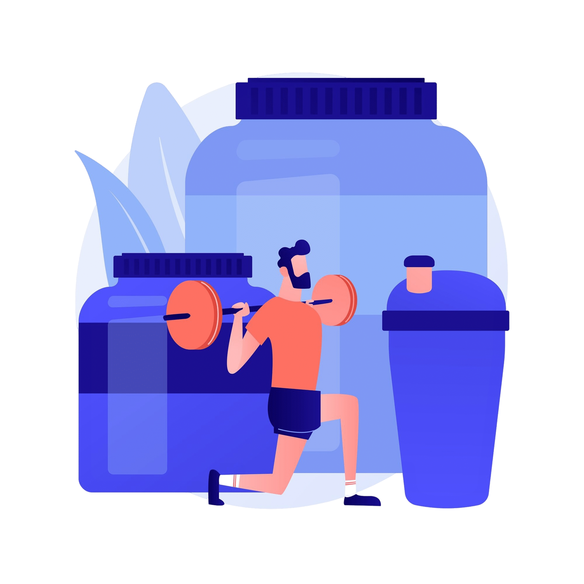 sport nutrition diet improving athletic performance vitamins proteins supplements strength sports weightlifting bodybuilding vector isolated concept metaphor illustration